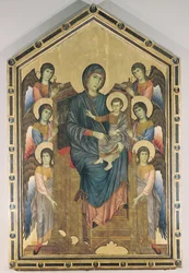 Madonnan med barnet i majestät omgiven av sex änglar, omkring 1270